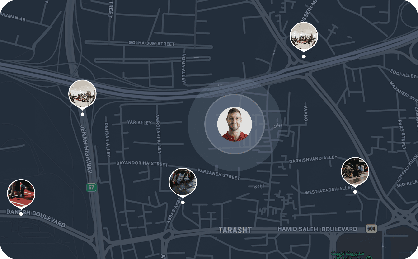 باشگاه های نزدیک من